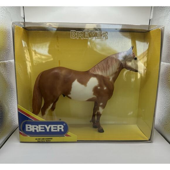 Breyer No. 1201 "Like a Diamond" Adios Paint Horse Model Horse 2002 W/ Box - Picture 1 of 11